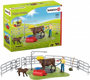 Набор Весёлая мойка для коровы (Schleich, 42529)